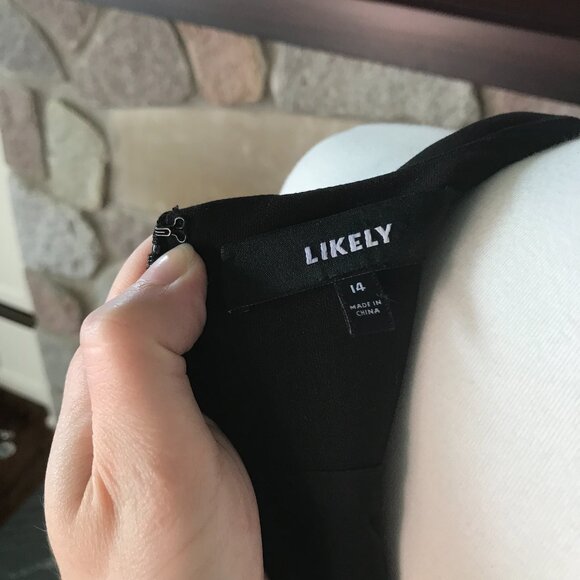 'Likely' Black High-Low Evening Gown - Size 14 - Picture 6 of 6